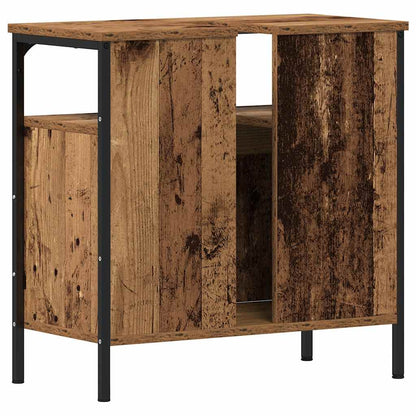 vidaXL Waschbeckenunterschrank Altholz-Optik 60x30x60 cm Holzwerkstoff
