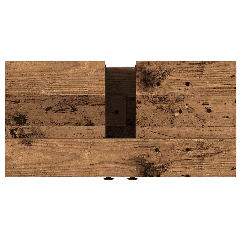 vidaXL Waschbeckenunterschrank Altholz-Optik 60x30x60 cm Holzwerkstoff
