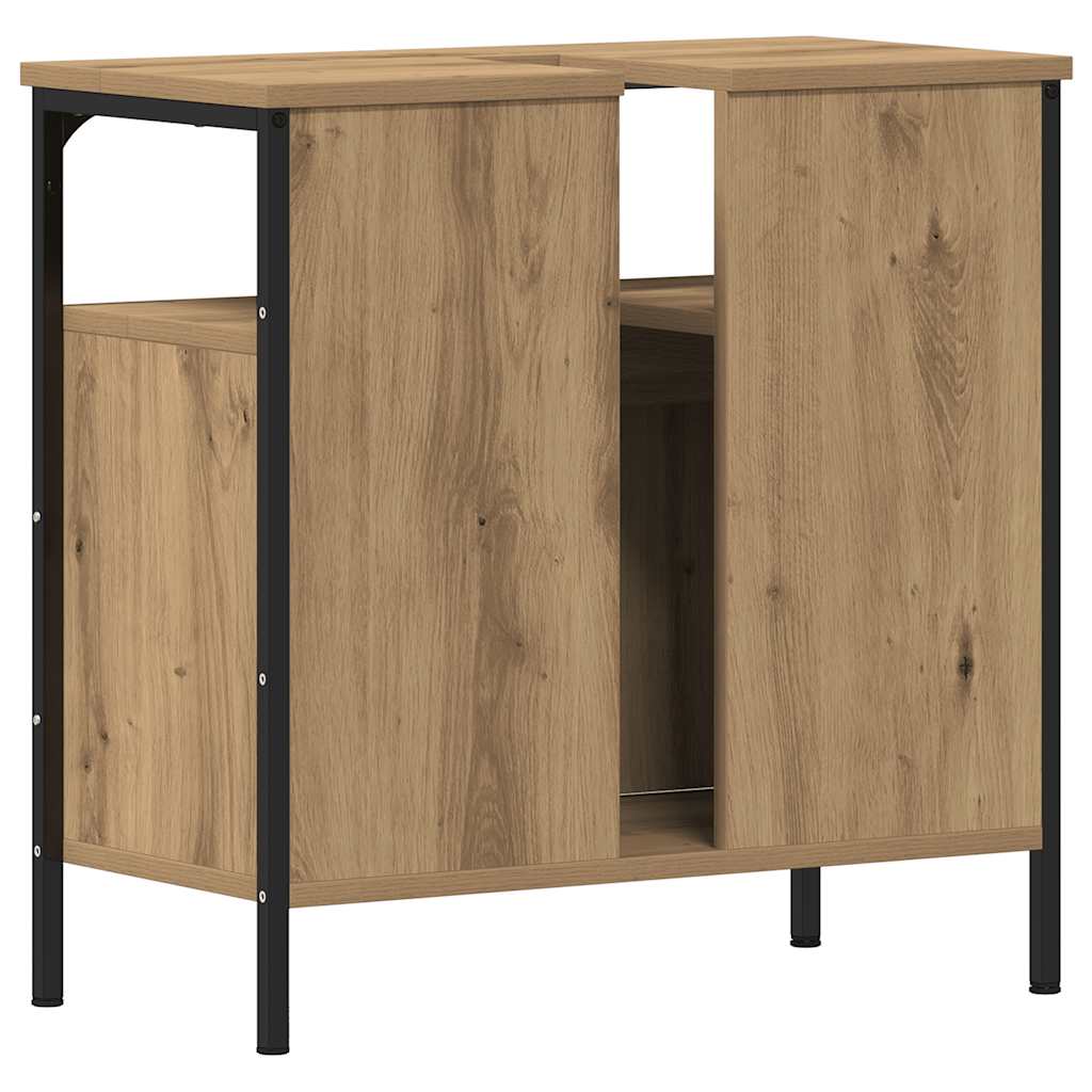 vidaXL Waschbeckenunterschrank Artisan-Eiche 60x30x60 cm Holzwerkstoff