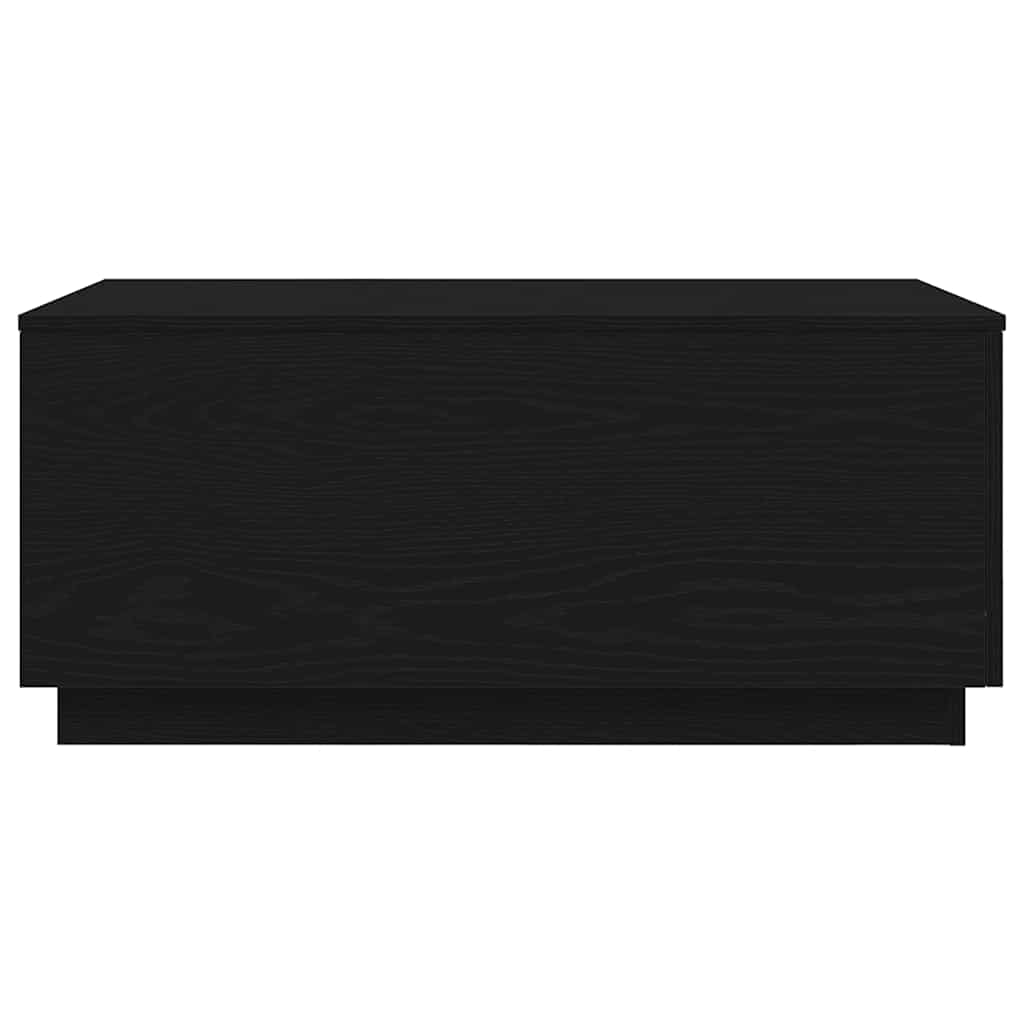 vidaXL Couchtisch mit LED-Leuchten Schwarz Eichen-Optik 90x50x40 cm