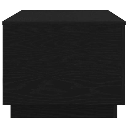 vidaXL Couchtisch mit LED-Leuchten Schwarz Eichen-Optik 90x50x40 cm