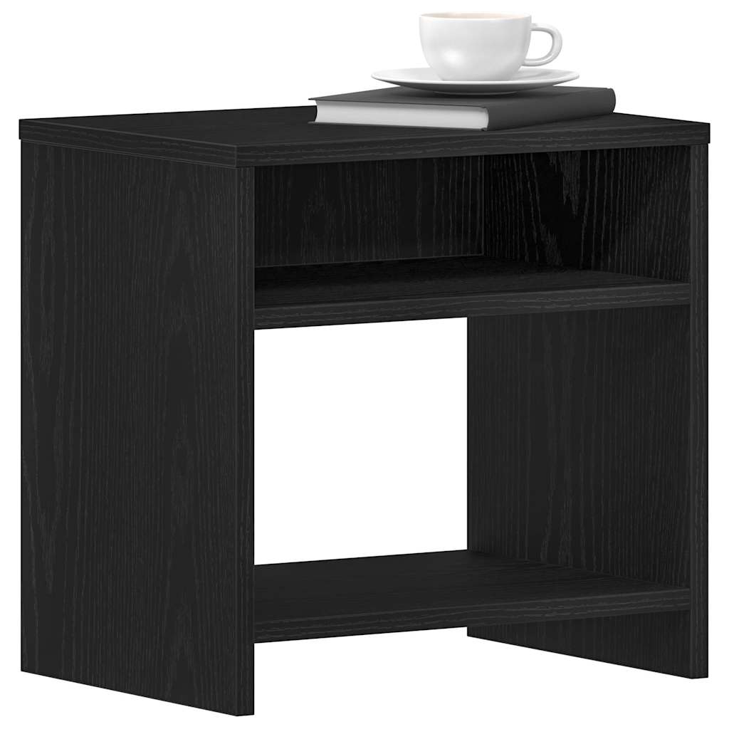 vidaXL Nachttische 2Stk. Schwarz Eichen-Optik 40x30x40cm Holzwerkstoff