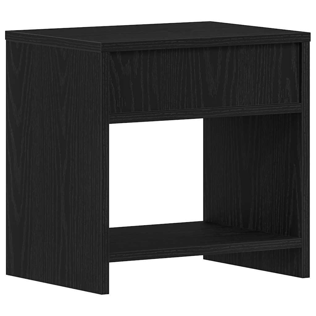 vidaXL Nachttische 2Stk. Schwarz Eichen-Optik 40x30x40cm Holzwerkstoff
