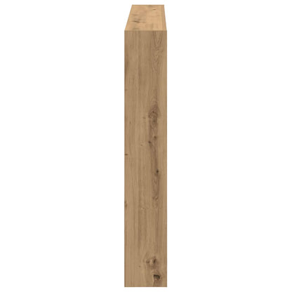 vidaXL LED-Kopfteil mit Ablagen Artisan-Eiche 140x17x102 cm