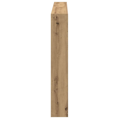 vidaXL LED-Kopfteil mit Ablagen Artisan-Eiche 160x17x102 cm