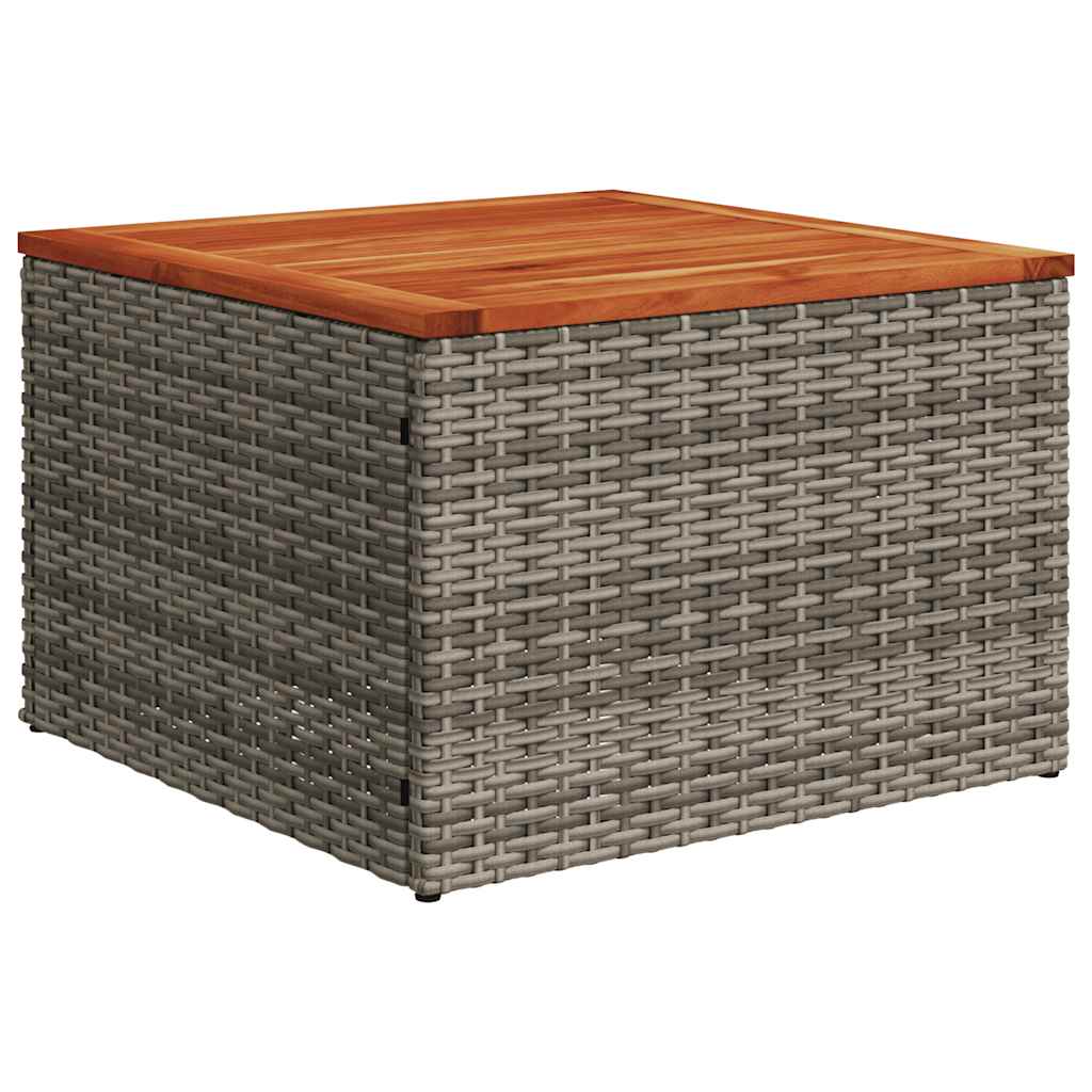 vidaXL Ensemble de canapés de jardin 8 pièces avec coussins en résine tressée grise