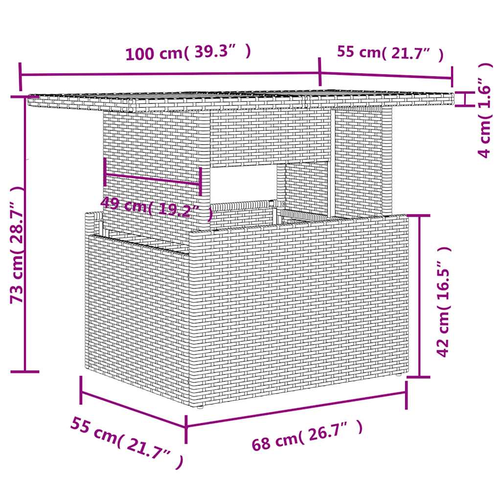 vidaXL 5tlg. Garten-Sofagarnitur mit Kissen Schwarz Poly Rattan Akazie