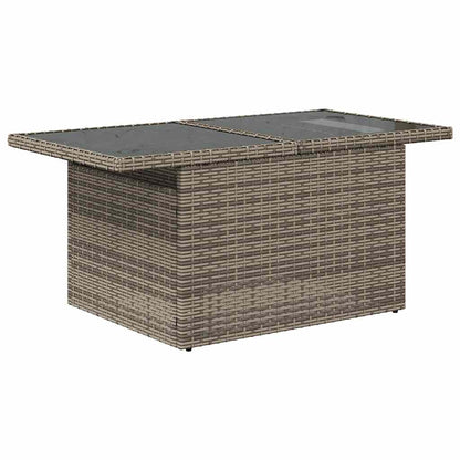 vidaXL Salon de jardin 8 pcs avec coussins gris résine tressée acacia