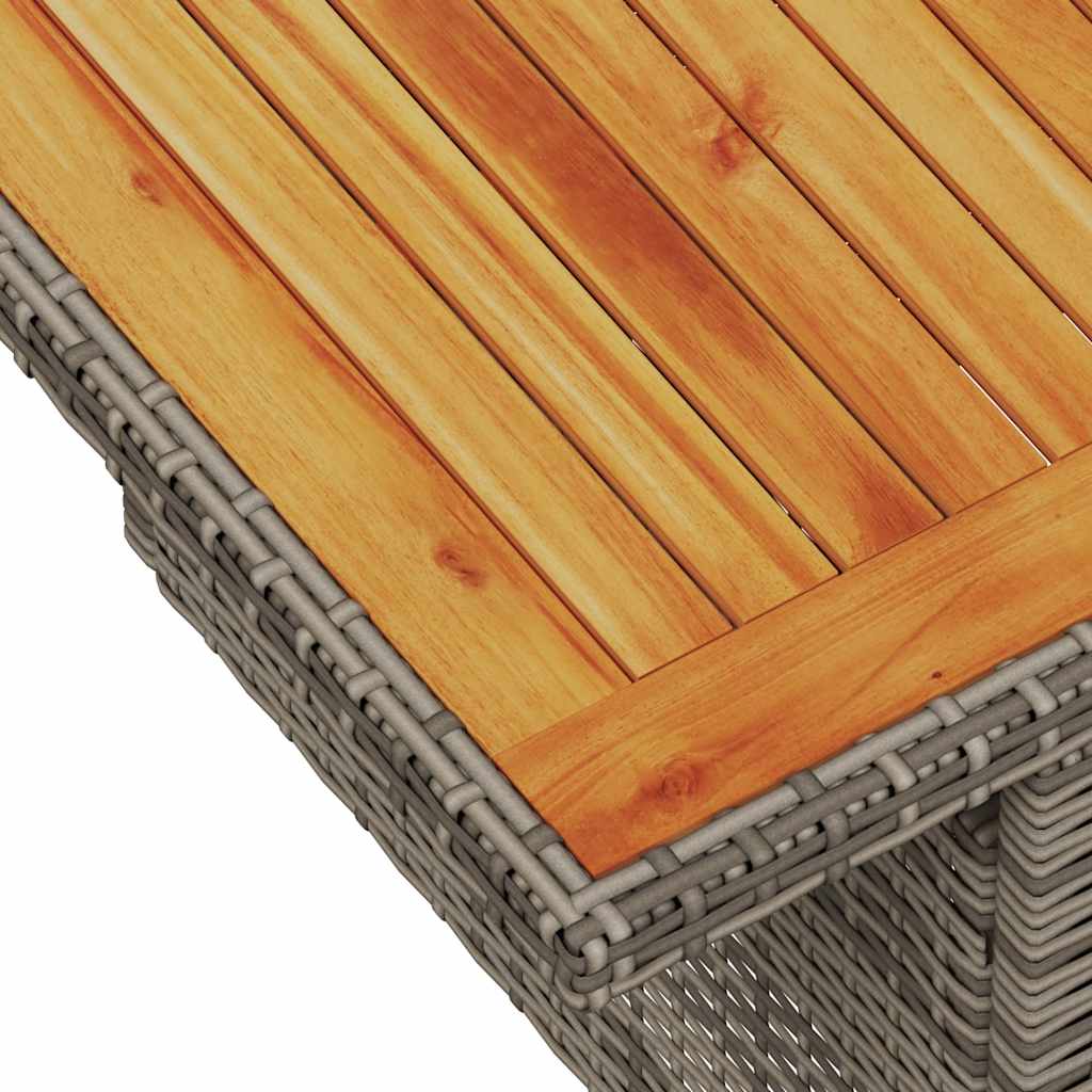 vidaXL Ensemble de canapés de jardin 6 pcs avec coussins gris résine tressée