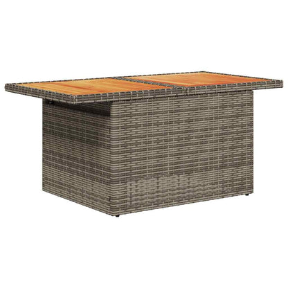 vidaXL Ensemble de canapés de jardin 6 pcs avec coussins gris résine tressée