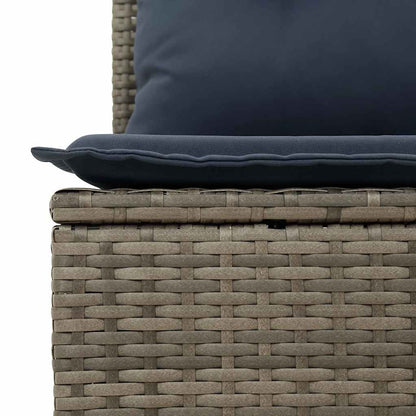vidaXL Ensemble de canapés de jardin 6 pcs avec coussins gris résine tressée