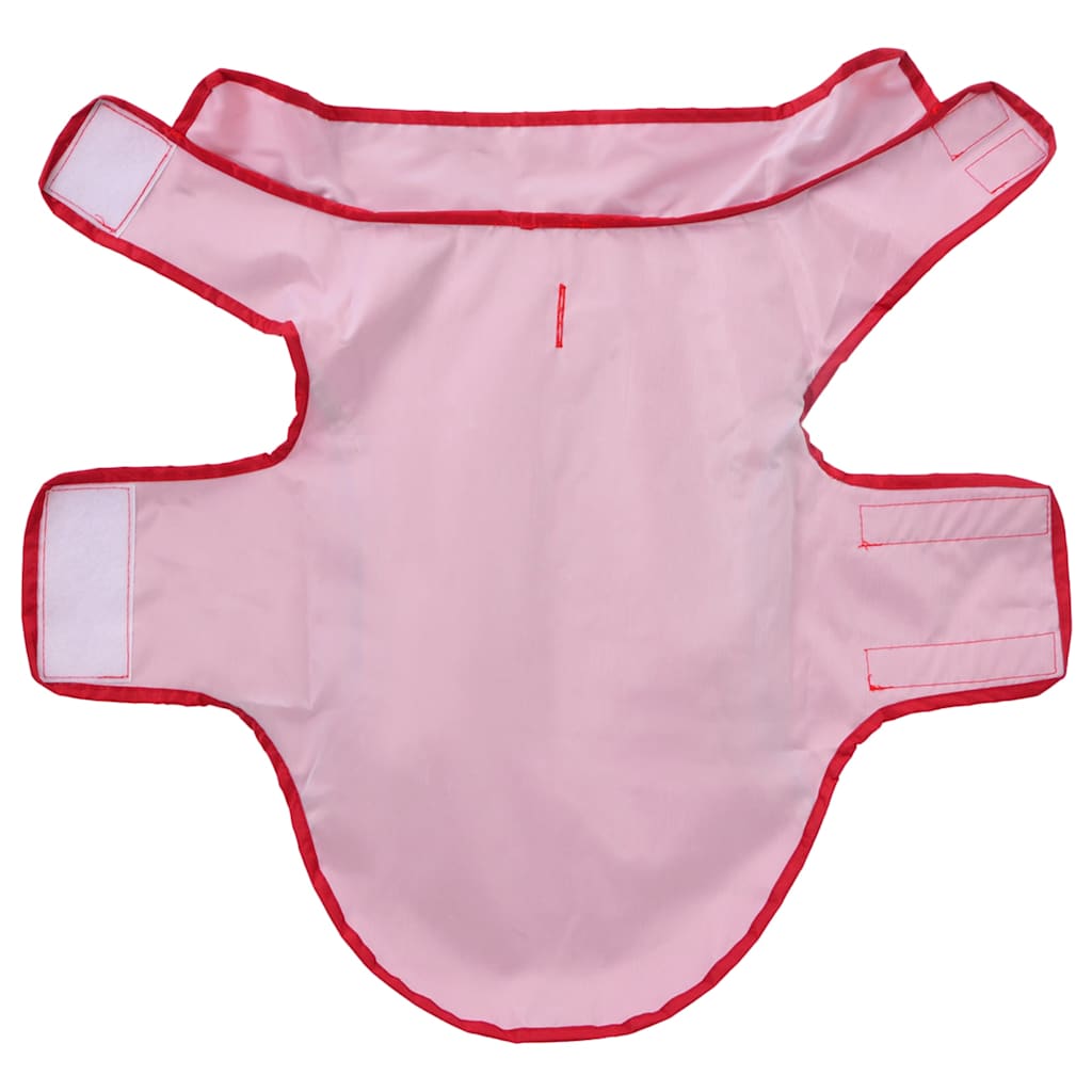 Hunde Regenmantel mit Reflexstreifen Polyester Rot S