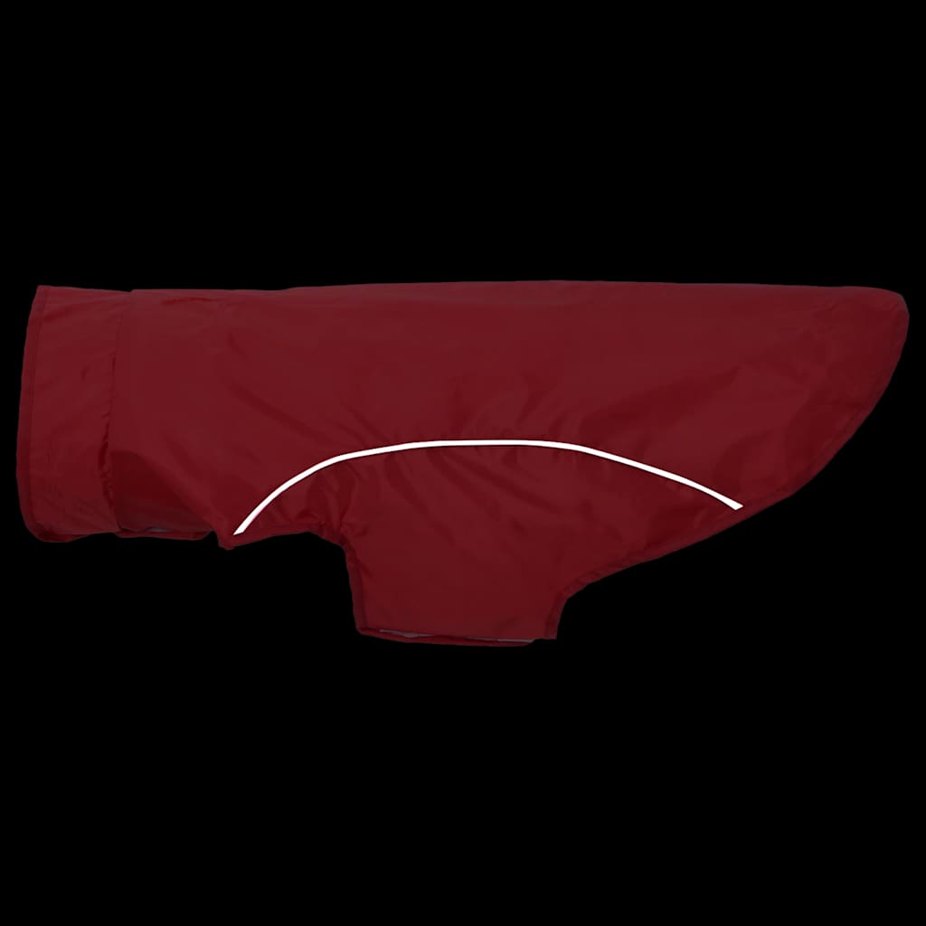 Hunde Regenmantel mit Reflexstreifen Polyester Rot L
