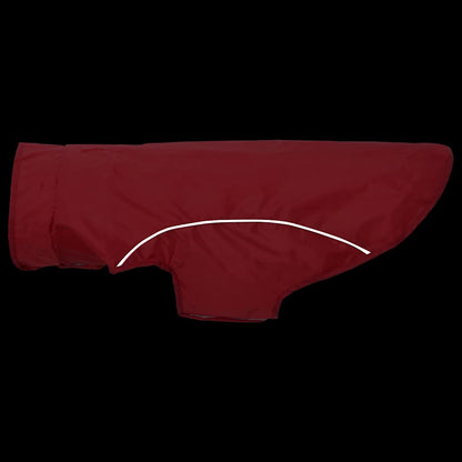 Hunde Regenmantel mit Reflexstreifen Polyester Rot L