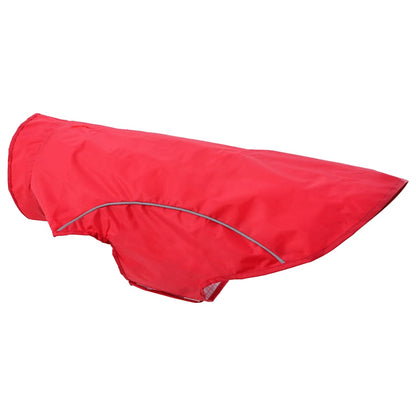 Hunde Regenmantel mit Reflexstreifen Polyester Rot XL