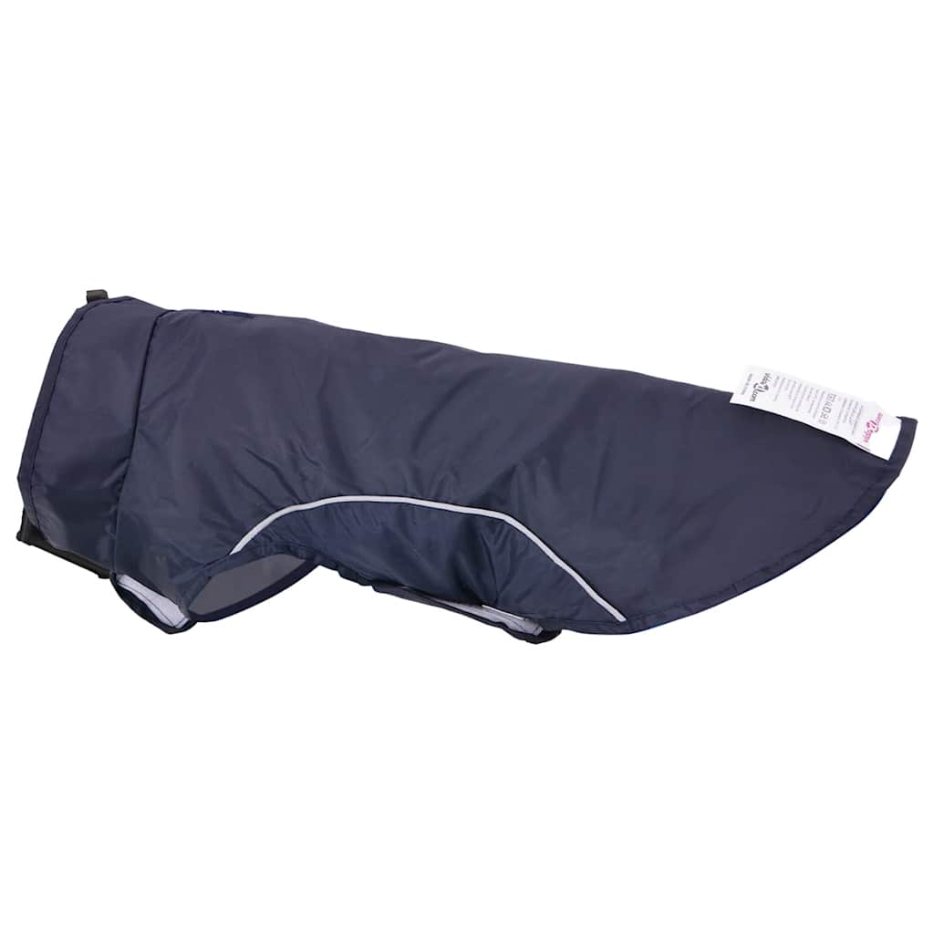 Hunde Regenmantel mit Reflexstreifen Polyester Marineblau XXS