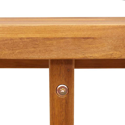 Garten-Esstisch Rund Ø90x75 cm Massivholz Akazie