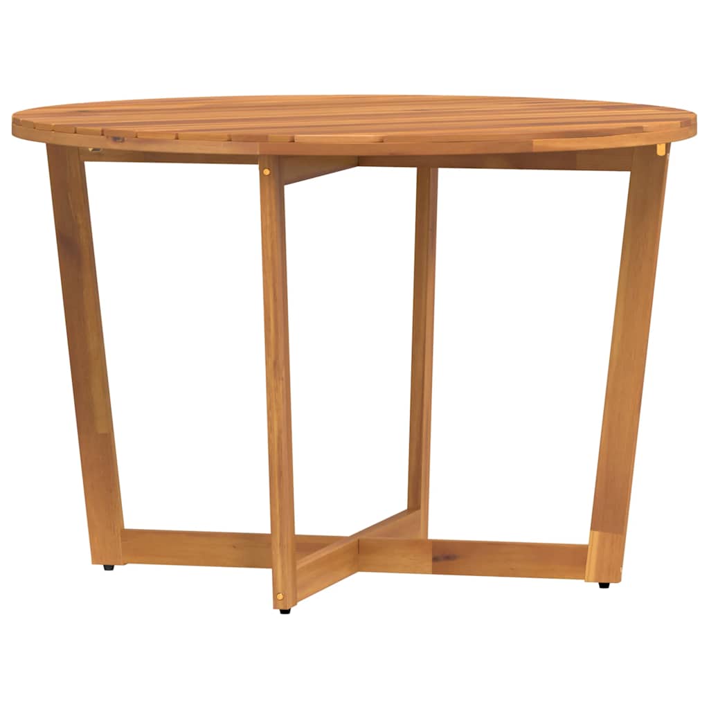 Garten-Esstisch Rund Ø110x75 cm Massivholz Akazie