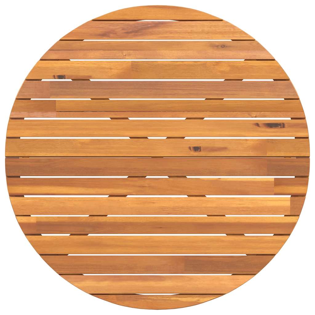 Garten-Esstisch Rund Ø110x75 cm Massivholz Akazie