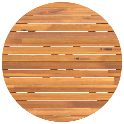 Garten-Esstisch Rund Ø110x75 cm Massivholz Akazie
