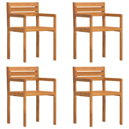 vidaXL Gartenstühle 4 Stk. 50x53x80 cm Massivholz Akazie