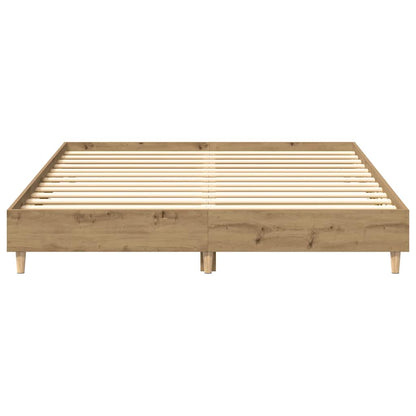 Bettgestell ohne Matratze Artisan-Eiche 150x200cm Holzwerkstoff