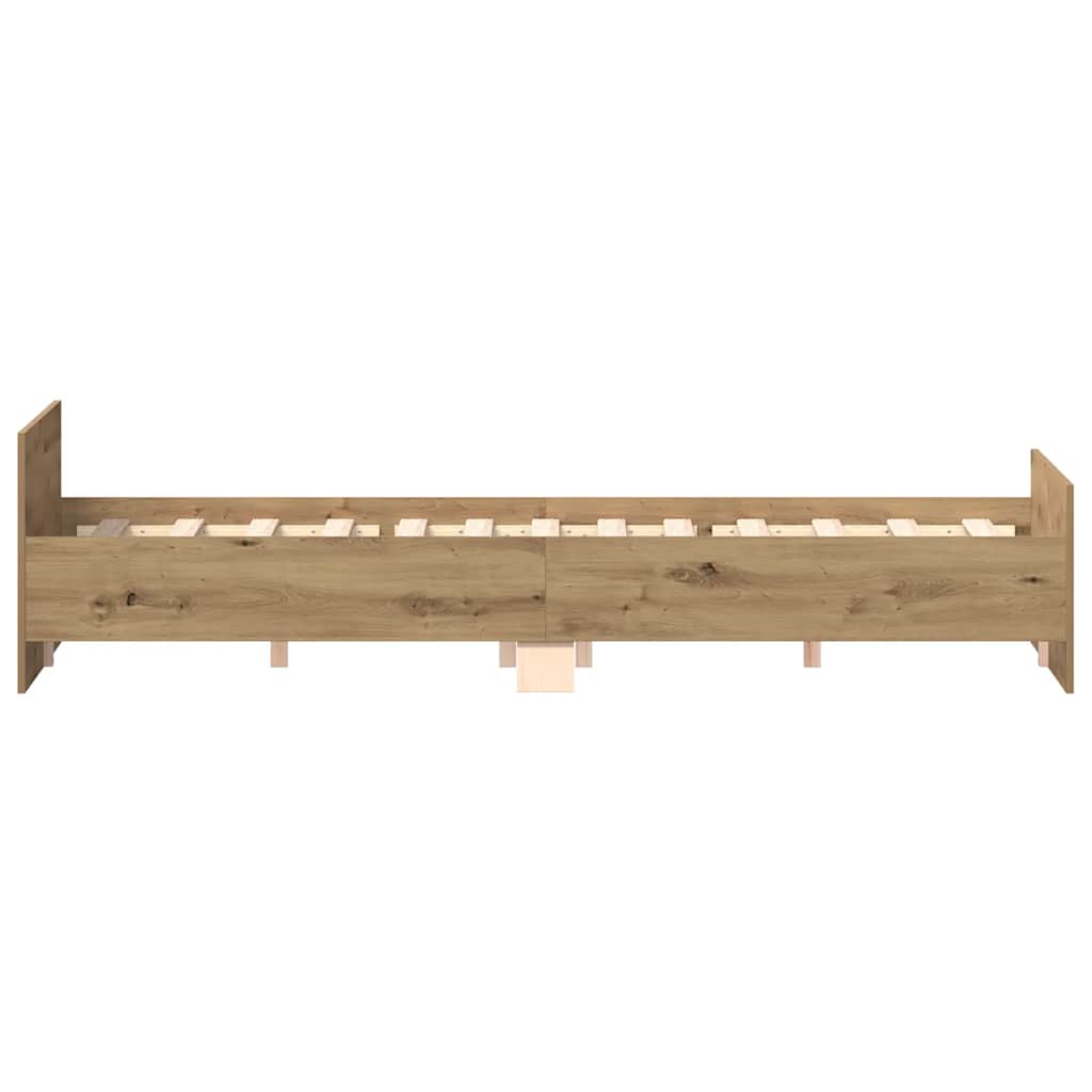 Bettgestell ohne Matratze Artisan-Eiche 140x200cm Holzwerkstoff