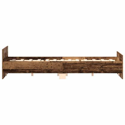 vidaXL Bettgestell ohne Matratze Altholz-Optik 180x200cm Holzwerkstoff