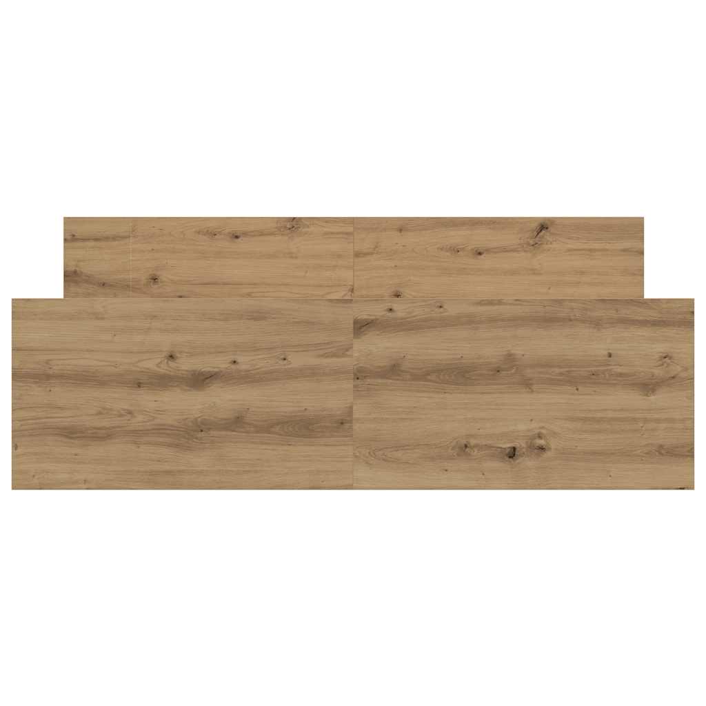 vidaXL Bettgestell ohne Matratze Artisan-Eiche 140x190cm Holzwerkstoff