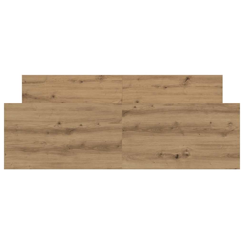vidaXL Bettgestell ohne Matratze Artisan-Eiche 135x190cm Holzwerkstoff