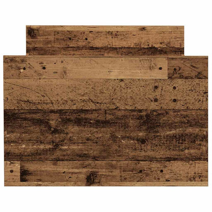 vidaXL Bettgestell ohne Matratze Altholz-Optik 90x200cm Holzwerkstoff