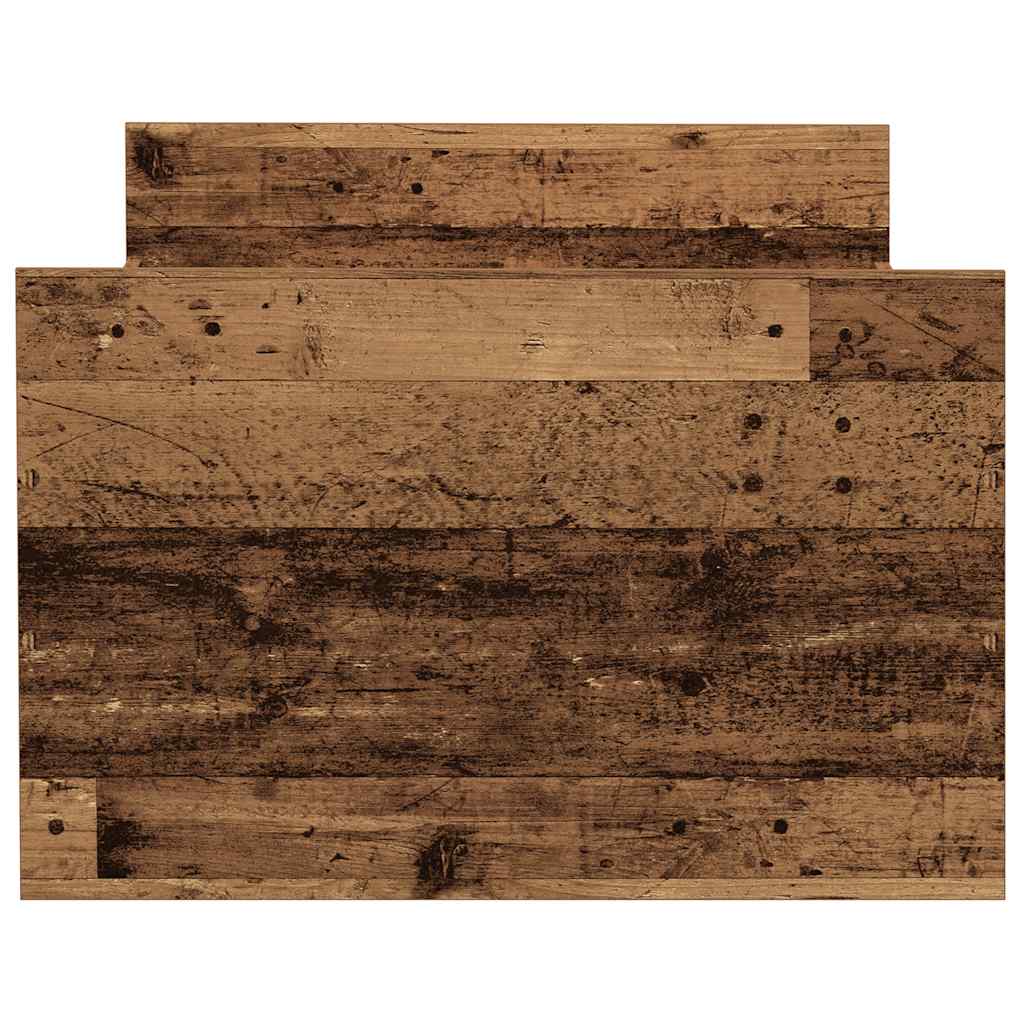 vidaXL Bettgestell ohne Matratze Altholz-Optik 90x190cm Holzwerkstoff
