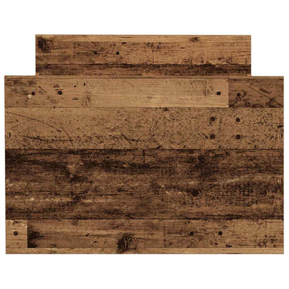 vidaXL Bettgestell ohne Matratze Altholz-Optik 90x190cm Holzwerkstoff