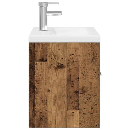 vidaXL Waschbeckenunterschrank mit Einbaubecken und Wasserhahn