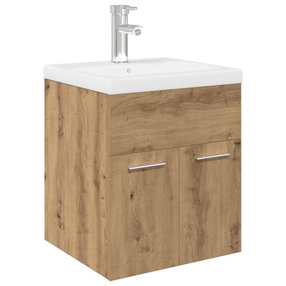 vidaXL Waschbeckenunterschrank mit Einbaubecken und Wasserhahn