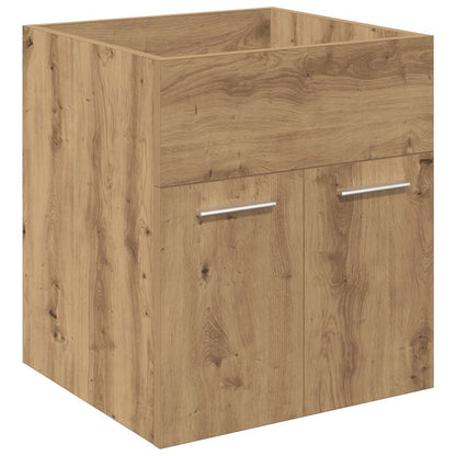 vidaXL Waschbeckenunterschrank mit Einbaubecken und Wasserhahn