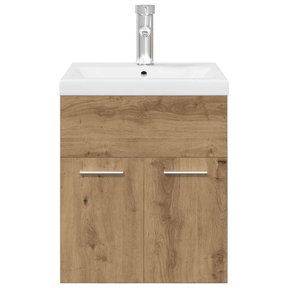 vidaXL Waschbeckenunterschrank mit Einbaubecken und Wasserhahn