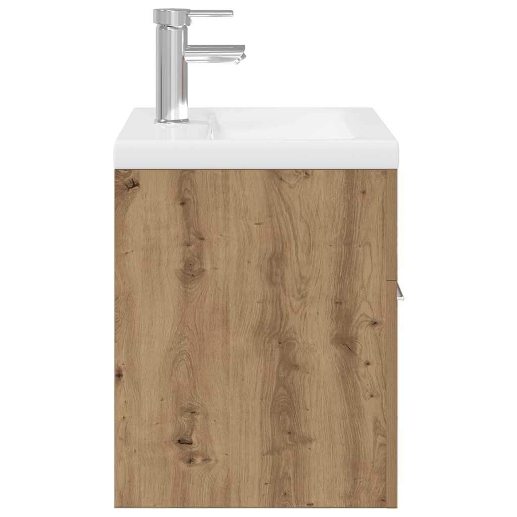 vidaXL Waschbeckenunterschrank mit Einbaubecken und Wasserhahn