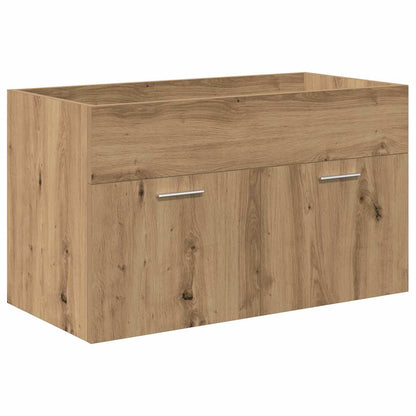 vidaXL Waschbeckenunterschrank mit Einbaubecken und Wasserhahn