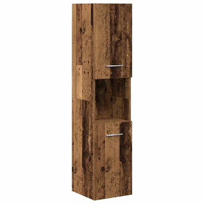 vidaXL Meuble de salle de bain 4 pcs effet bois flotté en bois d'ingénierie