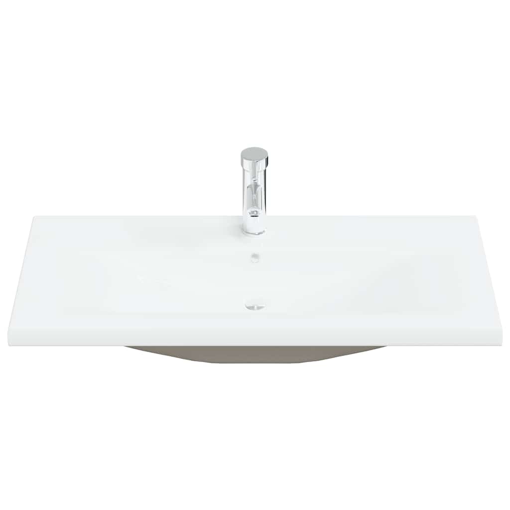 vidaXL Meuble de salle de bain 4 pcs effet bois flotté en bois d'ingénierie