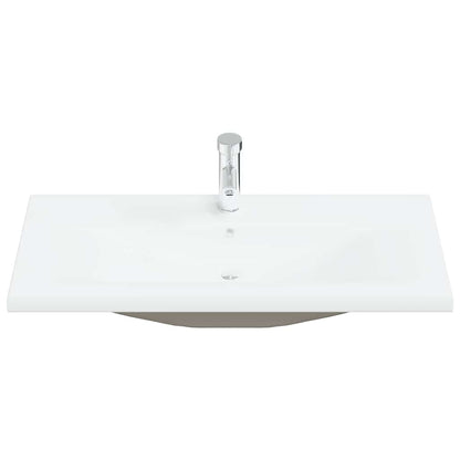 vidaXL Meuble de salle de bain 4 pcs effet bois flotté en bois d'ingénierie