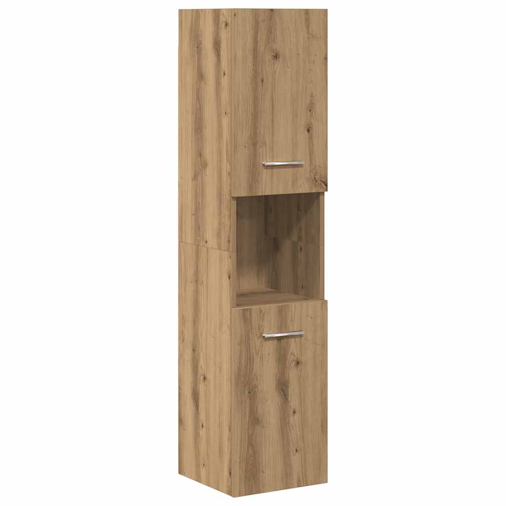 vidaXL 4-tlg. Badmöbel-Set Artisan-Eiche Holzwerkstoff