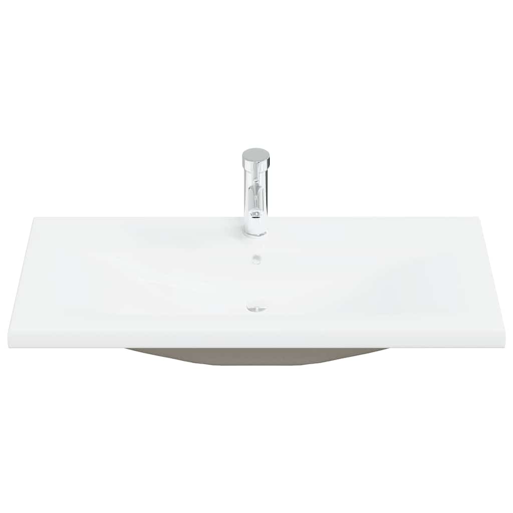 vidaXL Ensemble de meubles de salle de bain 4 pièces aspect bois flotté en bois d'ingénierie
