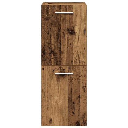 vidaXL Ensemble de meubles de salle de bain 4 pièces aspect bois flotté en bois d'ingénierie