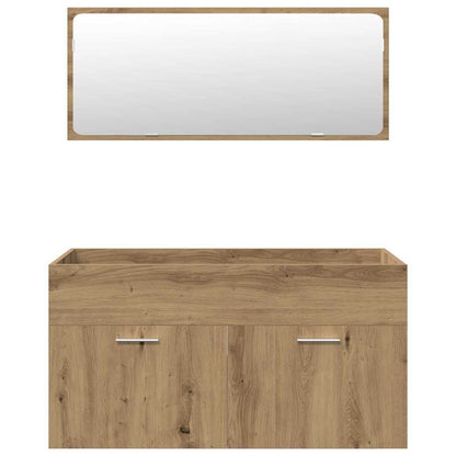 vidaXL Ensemble de meubles de salle de bain 5 pcs Chêne Artisanal Bois d'ingénierie