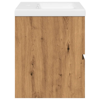 vidaXL Meuble sous-vasque avec lavabo chêne Artisan