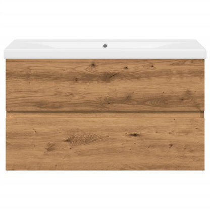 vidaXL Meuble sous-vasque avec lavabo chêne Artisan