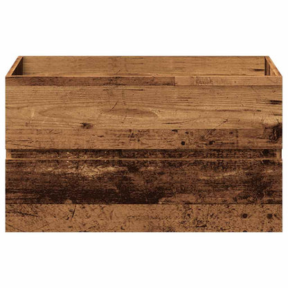 vidaXL Ensemble de meubles de salle de bain Aspect bois recyclé Bois d'ingénierie