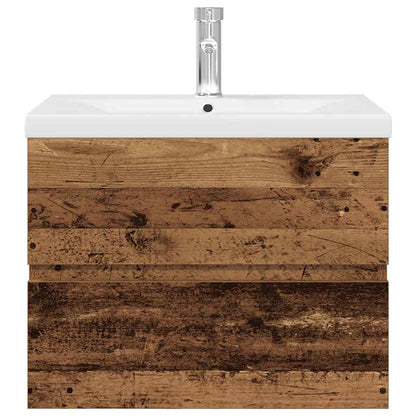 vidaXL Waschbeckenunterschrank mit Einbaubecken und Wasserhahn